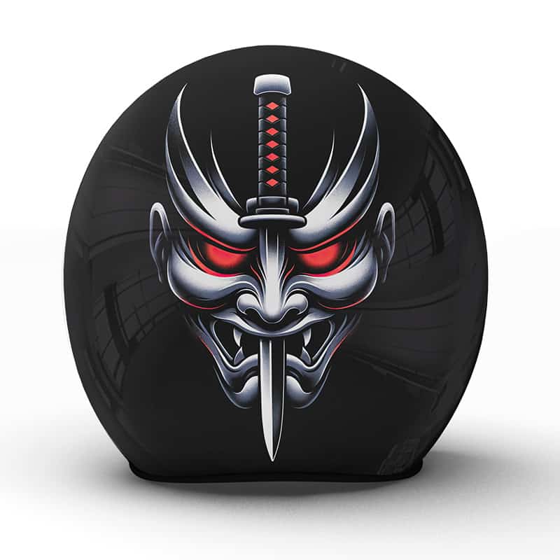 Der "Noh" Motorradhelm zeichnet sich durch seine handgefertigte Eleganz und das kulturell reiche Samurai-Design aus - Jetzt bestellen!