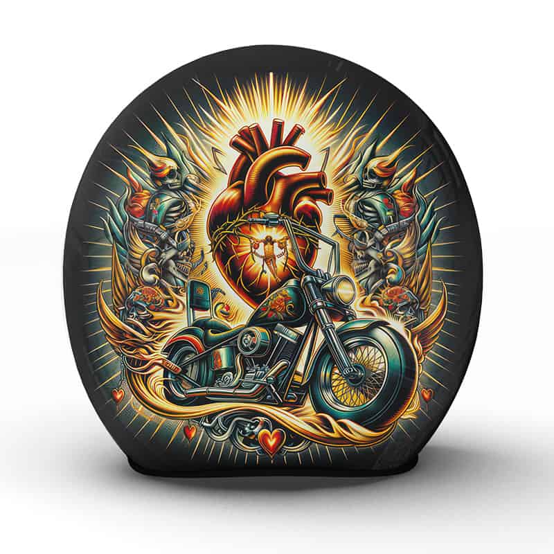 Der "Sacratus" Helm fängt die wilde Seele des Motorradfahrens ein