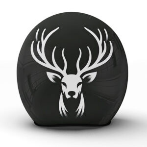 Der "Stag" Motorradhelm vereint Eleganz und Wildheit des Hirsches in einem handgefertigten Meisterwerk aus unserer Manufaktur - Jetzt bestellen!