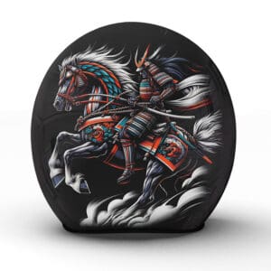 Der handgefertigte "Uma" Helm vereint in seinem Design die Ästhetik eines Samurai mit moderner Schutztechnologie - Jetzt bestellen!