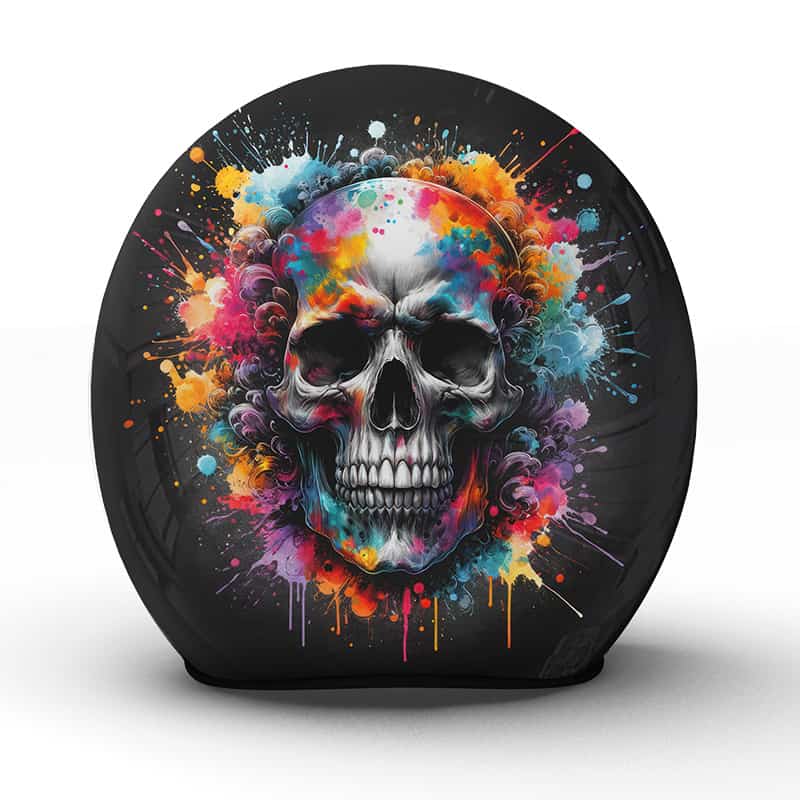 Der handgefertigte "Vivid" Helm ist ein Kunstwerk der Gegensätze