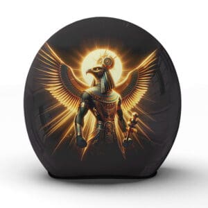 Der in feinster Handarbeit gefertigte "RA" Helm verkörpert die Stärke und Erhabenheit des Sonnengottes - Jetzt bestellen!