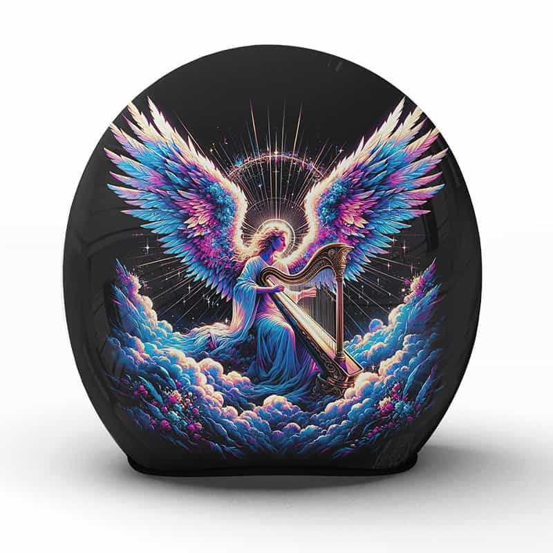 Der prächtige "Harp" Helm strahlt Eleganz aus und vermittelt ein Gefühl von himmlischer Ruhe und Schutz auf jeder Fahrt - Jetzt bestellen!