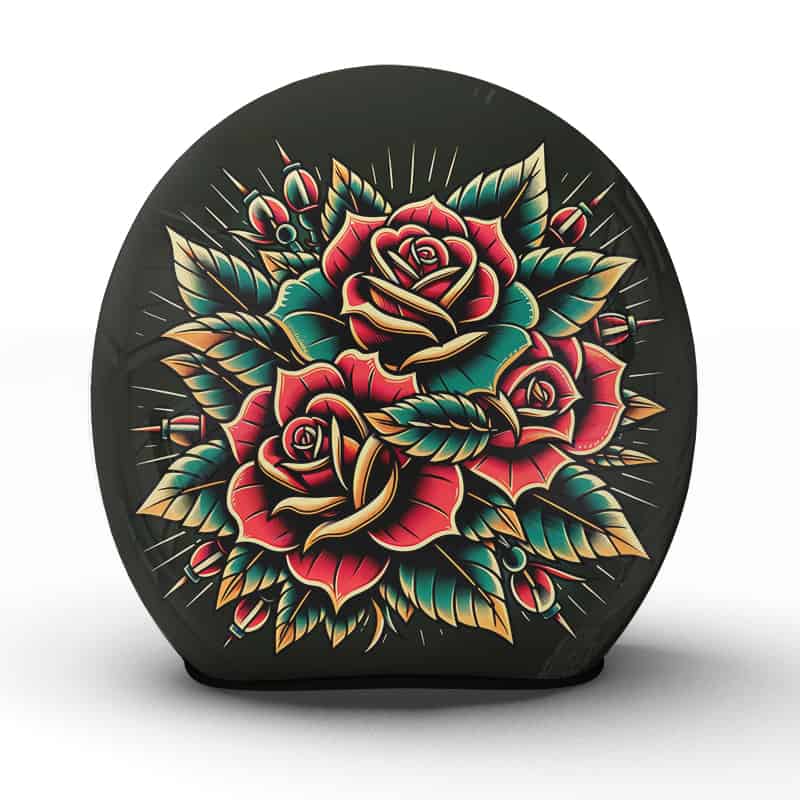 Entdecken Sie den "Rose"-Motorradhelm: Ein handgefertigtes Kunstwerk