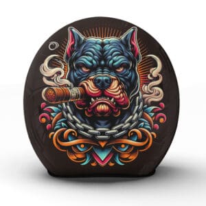 Setzen Sie ein Statement mit unserem "Dawg"-Helm  ein Handwerksmeisterstück für den entschlossenen Biker - Jetzt bestellen!
