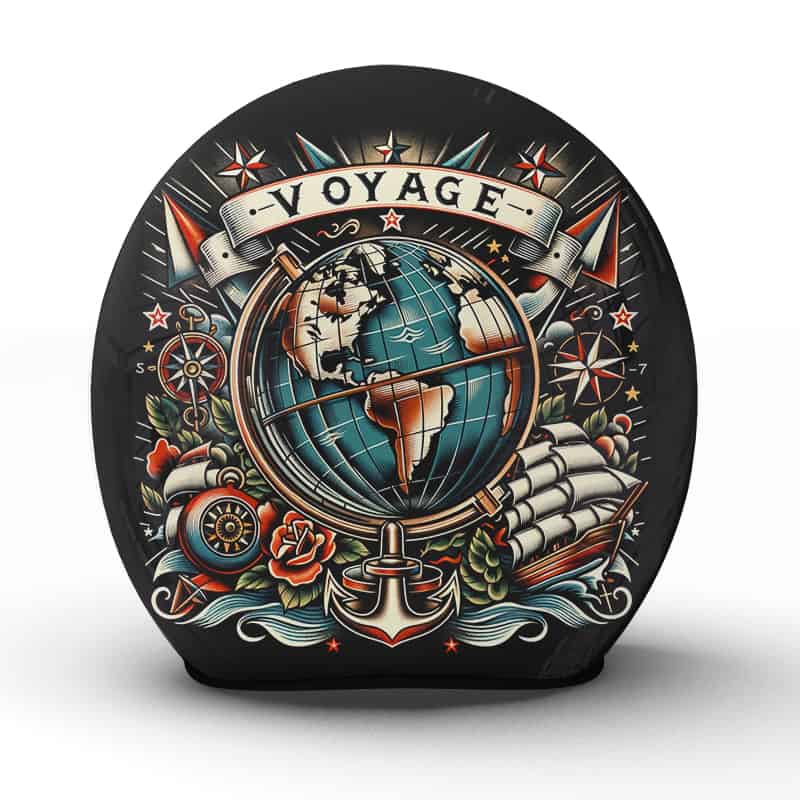 Brechen Sie auf zu neuen Ufern mit dem "Voyage"-Helm ein Stück Handwerkskunst für den Weltenbummler - Jetzt bestellen!
