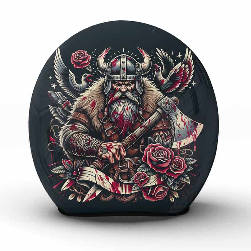 Erfahren Sie den Geist der Wikinger mit dem "Saxon"-Motorradhelm