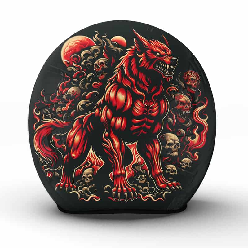 Der "Hellhound" -Helm: Ein kühnes Symbol von Macht und Schutz für den furchtlosen Fahrer- Jetzt bestellen!