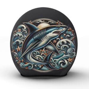 Entfesseln Sie die Macht des Meeres mit dem "Carcharias"-Helm