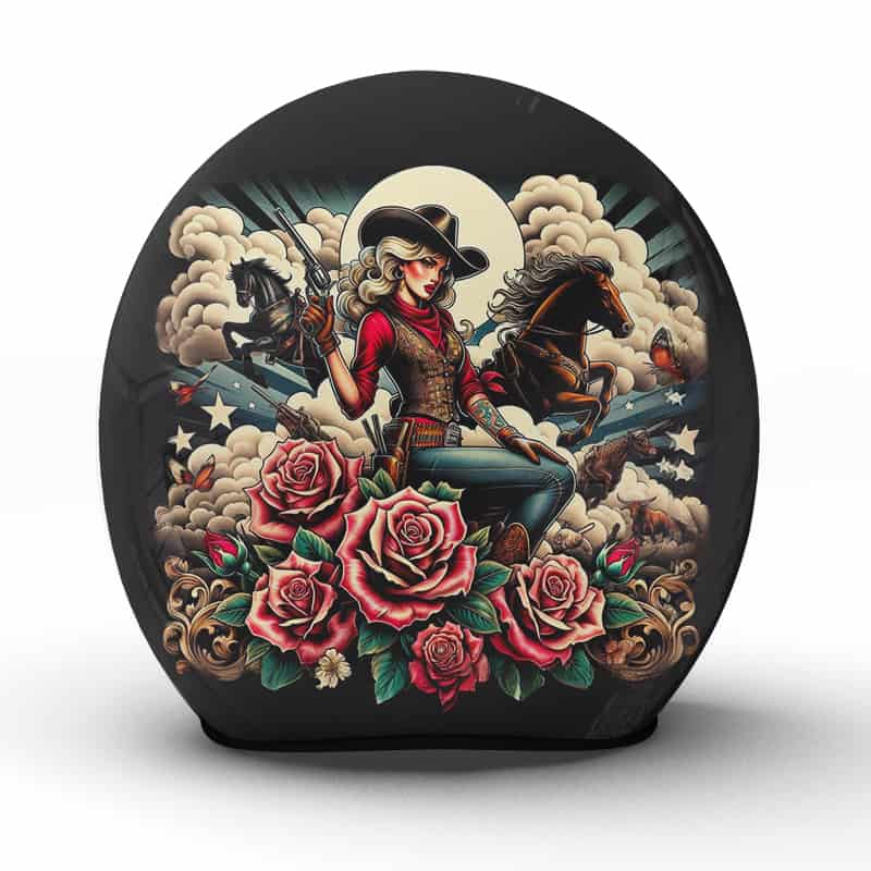 Entdecke die Freiheit des Westens mit dem "Cowgirl"-Helm Handarbeit