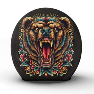 Der "Grizzly" Helm: Handgefertigte Ehrung der Wildnis und Kraft - Jetzt bestellen!