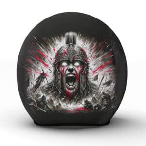 Entfesseln Sie Ihre wilde Seite mit dem "Fury" Helm  handgefertigt für Krieger des Asphalts - Jetzt bestellen!