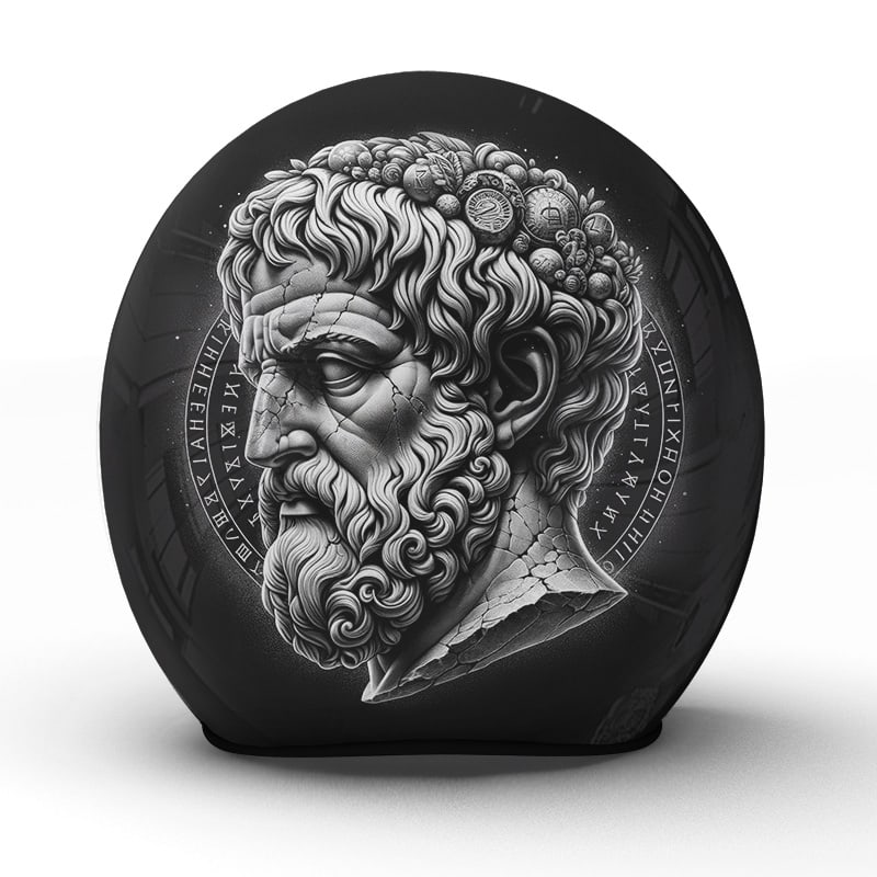 Begegne der Weisheit auf Rädern mit dem "Aristotle" Helm