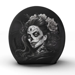 Der "Muerta" Motorradhelm ist eine beeindruckende Hommage an den Dia de los Muertos Tradition - Jetzt bestellen!
