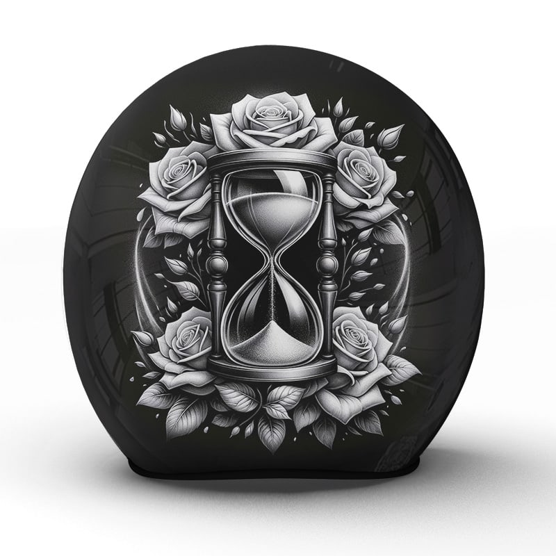 Meistern Sie die Straßen mit dem zeitlosen "Hourglass" Helm - ein Handwerkskunstwerk - Jetzt bestellen!