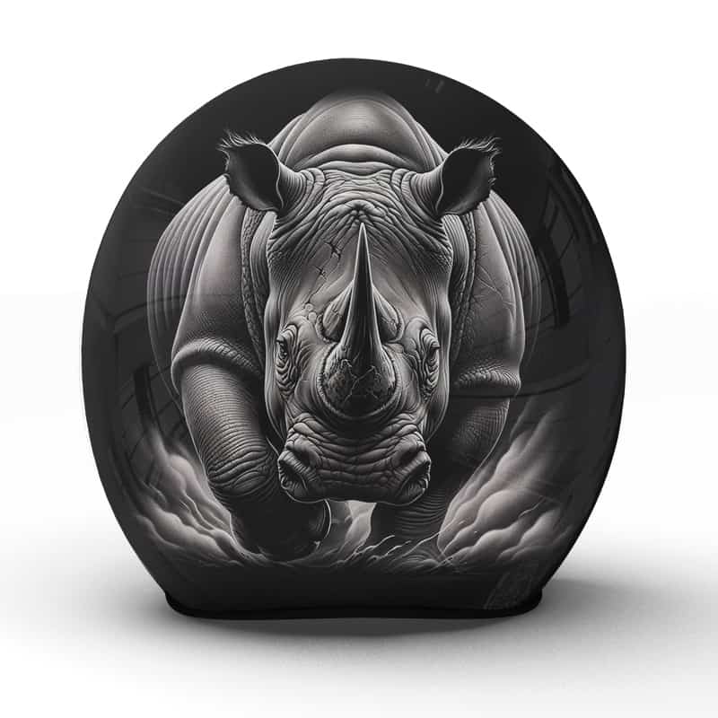 Meisterhaft handgefertigter "Rhino"-Helm