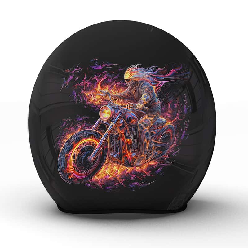 Der "Speed" Motorradhelm aus unserer Manufaktur ist ein visuelles Echo des Rausches der Geschwindigkeit - Jetzt bestellen!