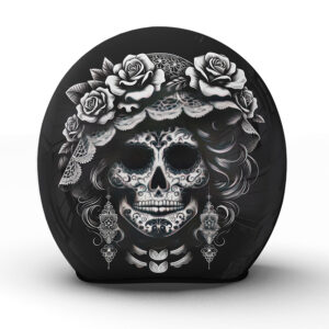 Der "Catrina" Motorradhelm aus unserer Manufaktur ist eine Hommage an die mexikanische Tradition - Jetzt bestellen!