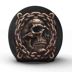 Der "Chainbound" Jethelm aus unserer Manufaktur ist ein Symbol für die unzerbrechliche Bindung und den Mut des Biker-Geistes - Jetzt bestellen!