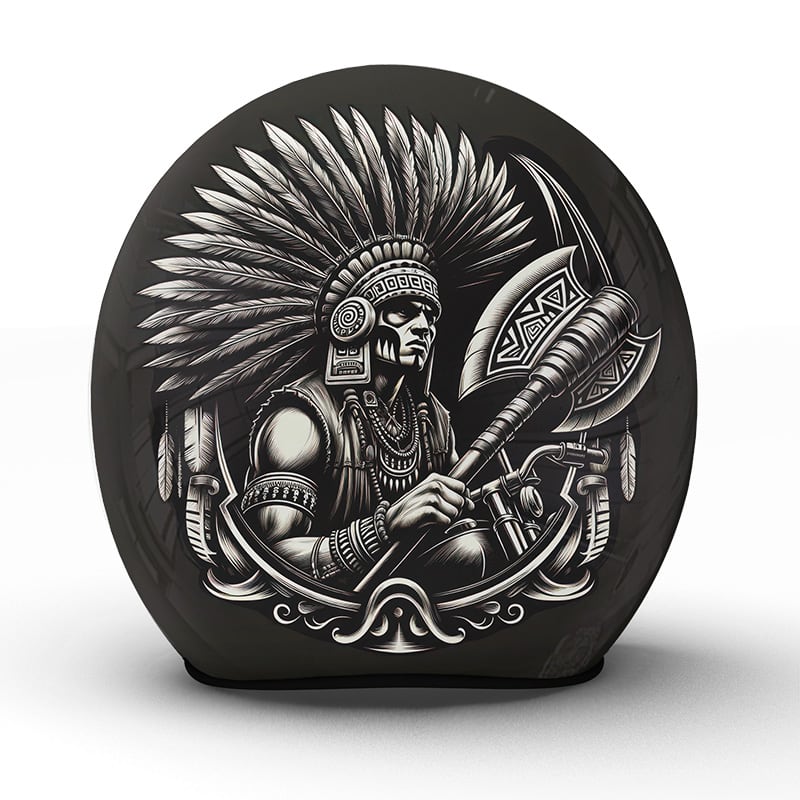 Der "Chicanx" Motorradhelm aus unserer Manufaktur ist ein prachtvolles Symbol für kulturellen Stolz und kriegerischen Geist - Jetzt bestellen!
